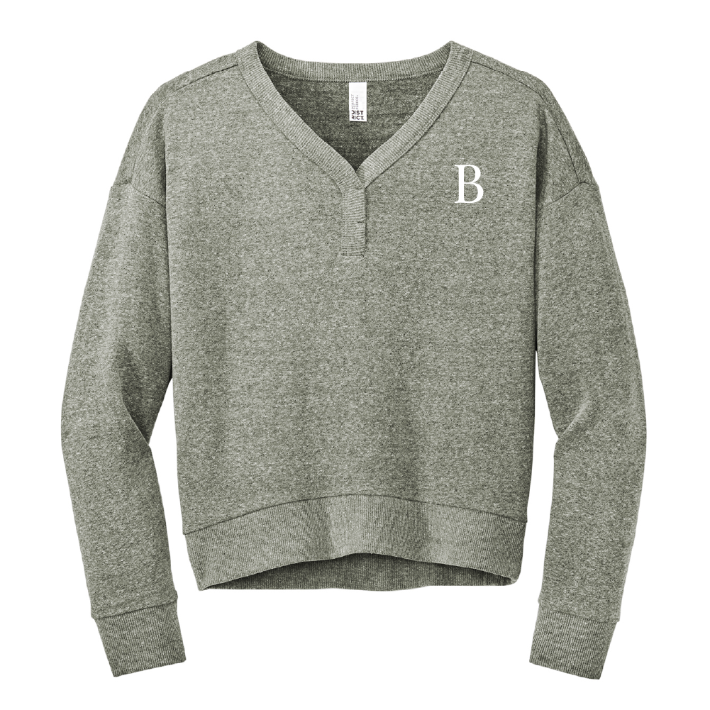 District® Women’s Perfect Tri® Fleece V-Neck Sweatshirt